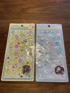 【新品】ボンボンドロップシール　２枚セット　ポムポムプリン シナモロール