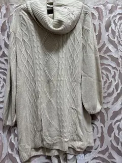 【新品タグ付】アクシーズファム オフショル ケーブル ニット アイボリー M