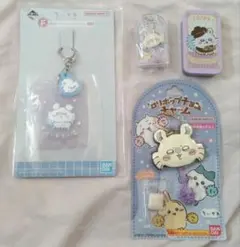 モモンガ　4点　ミニ　ロリポップチョコチャーム、ココス　缶、ラバーチャーム
