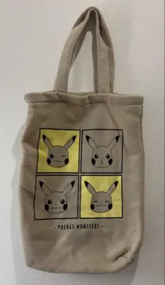 ポケットモンスター ピカチュウ トートバッグ デザイン ニット素材 柔らか