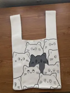 【新品】猫デザイン トートバッグ