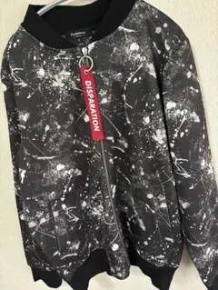 ジップアップパーカー　黒