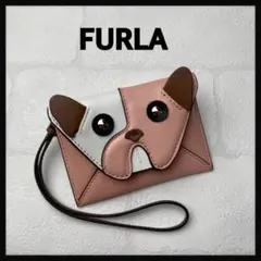 【美品】FURLA　フルラ★カードケース　フレンチブルドッグ　アニマル　アレグラ