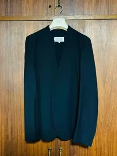 Martin Margiera ノーカラージャケット 48 ネイビー Maison Margiela マルジェラ ノーカラージャケット ネイビー 48