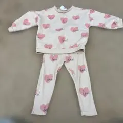 zara baby ハートプリントセットアップ　98