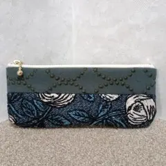 ミナペルホネン ハンドメイド rosy navy ポーチ - メルカリ