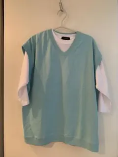 BACK NUMBER ノースリーブ Tシャツ L ミントグリーン