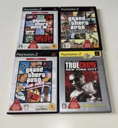 PS2 グランドセフトオート トゥルー・クライム 4本セット