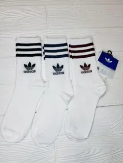 adidas スポーツソックス 3足セット25-27cm