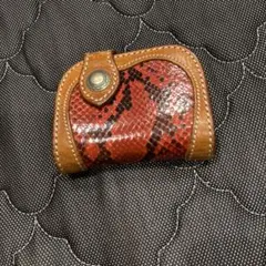 入手困難！FUNNY二つ折り財布！イエローパイソン！ヴィンテージ 