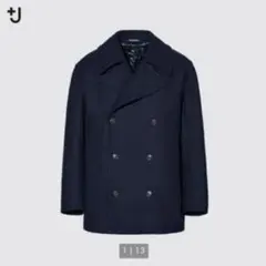 UNIQRO ＋J ウールブレンドオーバーサイズピーコート　Lサイズ 新品