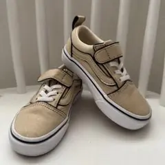 極美品　VANS バンズ　靴　子ども　15センチ　ベージュ