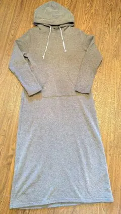 パーカー ロングワンピース