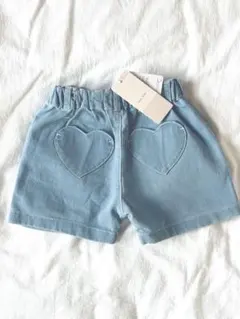 新品タグ付　プティマイン　petit main ショートパンツ　デニムパンツ