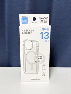 iPhone 13 mini クリアケース 背面磁石付きのサムネイル