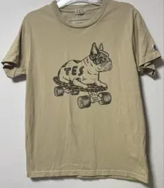 【TES】Tシャツ フレンチブルドッグ　エンドレスサマー　ベージュのサムネイル