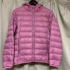 軽量　ライトダウン　中綿　ジャケット　ピンク　レディース　2XL