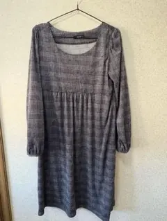 COMME CA ISM Lサイズ チェック柄ワンピース