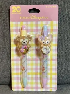 ダッフィー　リーナベル　ボールペン黒2本　フィルドウィズジョイ