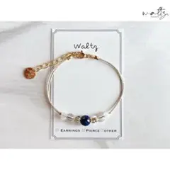 ラピスラズリ 天然石コードブレスレット パワーストーン