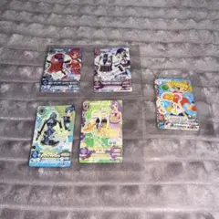 旧アイカツミニカード 風沢そら 音城セイラ 霧矢あおい 神崎美月 冴草きい