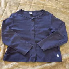 PETIT BATEAU ネイビー カーディガン 116cm