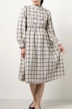 エムズエキサイト　Wボタンパイピングワンピース