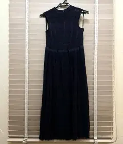 CLE des ZONES ブラック レース マキシドレス サイズ38