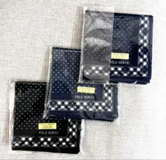 POLO HORSE メンズ　ハンカチ　3枚セット