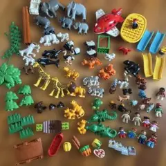 動物と付属品のブロック玩具セット