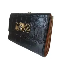 Vivienne Westwood ヴィヴィアンウエストウッド 折り財布 黒 革