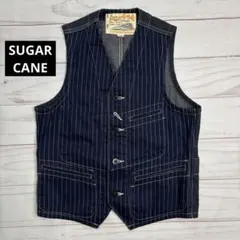 SUGAR CANE（シュガーケーン） 9ozウォバッシュストライプワークベストのサムネイル