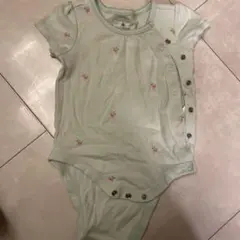 babyGap ミントグリーン 花柄ロンパース 3-6ヶ月