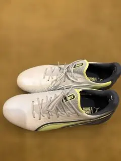 PUMA KING サッカースパイク ホワイト イエロー 26.0 - メルカリ