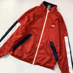 NIKE ナイキ ウィンドブレーカー キッズL 150 赤 紺 バックロゴ
