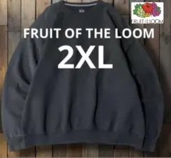 フルーツオブザルーム 無地 ブランク スウェット トレーナー2XL