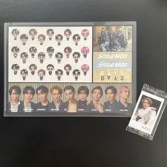 SnowMan RAYS 特典 A4サイズステッカーシート チェキ風フォトカード