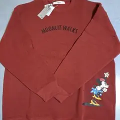 ミッキー&ミニー両面プリント裏起毛トレーナー