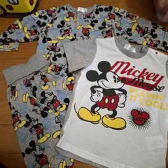 ミッキーマウス ベビーパジャマセット　90cm
