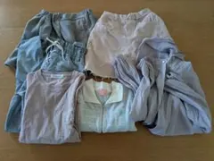 キッズ子供服6点セットまとめ売りスカートトップスデニムパンツかわいい系150cm