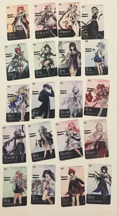 鳴潮 フォトカード 20枚セット クリアカード ラントレ 2周年 海外限定6