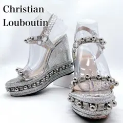 Christian Louboutin ウェッジソール サンダル スタッズ 37のサムネイル