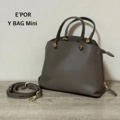 E'POR Y BAG Mini サイドジップミニショルダーバッグ グレージュ