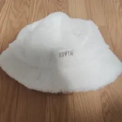 EDWIN ファー バケットハット ホワイト