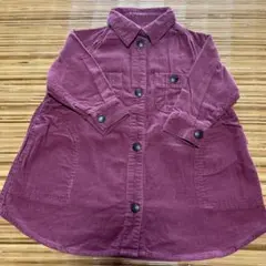 BREEZE ブリーズ　コーデュロイ　シャツワンピース　90cm