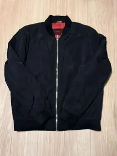 ZARA MAN MA-1スタイルジャケット ブラック XL 古着 KJ JSF