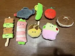 つぶらな瞳のお惣菜　ぬいぐるみ・マスコット 8個セット