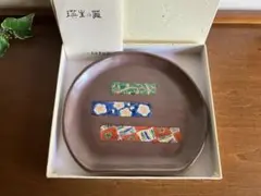 九谷焼　加賀九谷　九谷美陶園　瑛生乃器　寺前瑛生　盛皿　大皿　菓子皿《未使用品》のサムネイル
