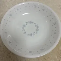 水色の花と水玉の模様　 コレール 　21.5×3.7㎝ 　深皿１枚のサムネイル