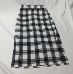 チェック柄タイトスカート GU